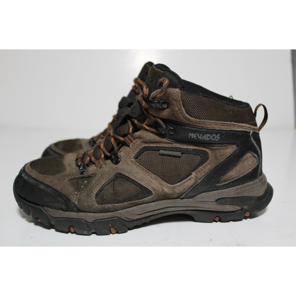 Nevados Spire Waterproof Mid Mens 9.5 Tan Brown Round Toe Lace Up Hiking Boot